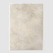 Invitations En Vélin Fleurs de crème (Recto)