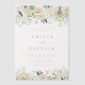 Invitations En Vélin Fleurs d'ivoire mou romantique Mariage de terre (Recto)