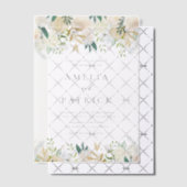 Invitations En Vélin Fleurs d'ivoire mou romantique Mariage de terre (Décalage (Invitation))