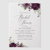 Invitations En Vélin Fleurs violettes, Fleurs de prunes, Boho, Fête des (Recto)