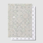 Invitations En Vélin Floraison Celtique (Décalage (Invitation))