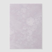 Invitations En Vélin Floral pourpre et torrents (Recto)