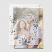 Invitations En Vélin Floral Quelque chose de bleu avant de faire Fête d (Décalage (Couple))