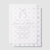 Invitations En Vélin Flûtes à main Doodle Mariage moderne (Décalage (Invitation))