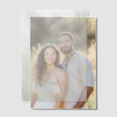 Invitations En Vélin Flux verts foncés (Décalage (Couple))