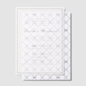 Invitations En Vélin Formal Classic Bordure Script élégant Mariage RSVP (Décalage (Invitation))