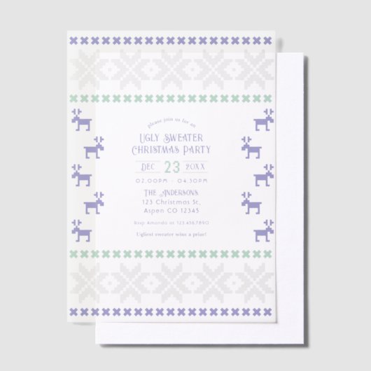 Invitations En Vélin Frost Fairy Ugly Sweat fête de Noël (Compenser)