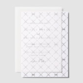 Invitations En Vélin Giselle Classic Monogramme Mariage élégant (Décalage (Invitation))
