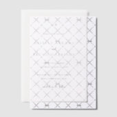 Invitations En Vélin Giselle Monogram Mariage élégant Enregistrer la da (Décalage (Invitation))
