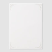 Invitations En Vélin Gold Corners Wedding  (Recto)