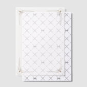 Invitations En Vélin Gold Corners Wedding  (Décalage (Invitation))