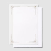 Invitations En Vélin Gold Corners Wedding  (Compenser)