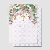 Invitations En Vélin Grec Orthodoxe baptême fille Baptême (Décalage (Invitation))