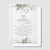 Invitations En Vélin Greenery, Eucalyptus Leaves, Boho, Birthday (Compenser)