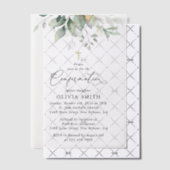 Invitations En Vélin Greenery, Eucalyptus Leaves, Boho, Confirmation (Décalage (Invitation))