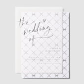 Invitations En Vélin Handwriting with Heart Modern Wedding (Décalage (Invitation))