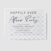 Invitations En Vélin Heureusement Jamais Après La Réception De Mariage  (Décalage (Invitation))