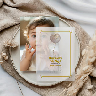 Invitations En Vélin Hooray C'est Mon Jour! Fête d'anniversaire