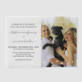 Invitations En Vélin Humains Se Marier Personnalisé Animaux Mariages Ph (Recto)