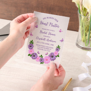 Invitations En Vélin Il Fait Sa Fête des mariées De Papillon Feffervesc