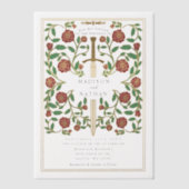 Invitations En Vélin Imaginaire médiéval de l'épée royale Mariage (Recto)