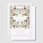 Invitations En Vélin Imaginaire médiéval de l'épée royale Mariage (Compenser)