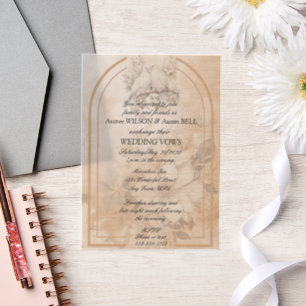 Invitations En Vélin Inséparables Floral Arch Mariage