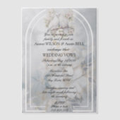 Invitations En Vélin Inséparables Floral Arch Mariage (Recto)