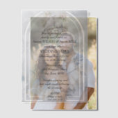 Invitations En Vélin Inséparables Floral Arch Mariage (Décalage (Couple))