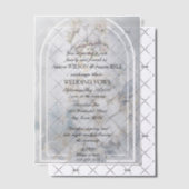 Invitations En Vélin Inséparables Floral Arch Mariage (Décalage (Invitation))