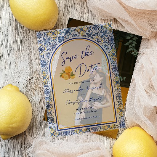 Invitations En Vélin Italian Summer Destination Wedding Save The Date