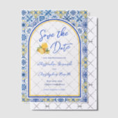 Invitations En Vélin Italian Summer Destination Wedding Save The Date (Décalage (Invitation))