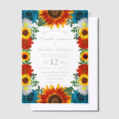 Invitations En Vélin Jardin Mariage Floral été (Compenser)