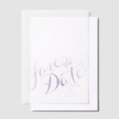 Invitations En Vélin Lavande aquarelle Enregistrer la superposition de (Compenser)