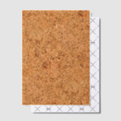 Invitations En Vélin Le look de Macadamia Cork Burl Wood Grain (Décalage (Invitation))