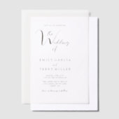 Invitations En Vélin L'Heure d'or Grace Mariage moderne (Compenser)