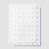 Invitations En Vélin Lilliana Elegant Mariage moderne (Décalage (Invitation))