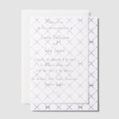 Invitations En Vélin Linda Simple Mariage moderne (Décalage (Invitation))