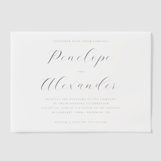 INVITATIONS EN VÉLIN ___LLMGEN___ 17 (Recto)