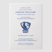 Invitations En Vélin Logo Eastern Illinois University Panthers (Recto)
