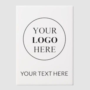 Invitations En Vélin Logo promotionnel personnalisé - Pas de commande m