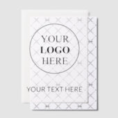 Invitations En Vélin Logo promotionnel personnalisé - Pas de commande m (Décalage (Invitation))