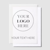 Invitations En Vélin Logo promotionnel personnalisé - Pas de commande m (Compenser)