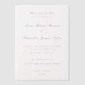 Invitations En Vélin Lori Mariage formel élégant Enregistrer la date (Recto)