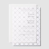 Invitations En Vélin Louise Simple Mariage moderne (Décalage (Invitation))