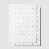 Invitations En Vélin Lucy Dusty Blue Classic Mariage élégant (Décalage (Invitation))