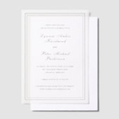 Invitations En Vélin Lynnea Simple mariage élégant Enregistrer la date (Compenser)