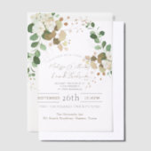 Invitations En Vélin Mariage Botanique de l'automne rustique Eucalyptus (Compenser)