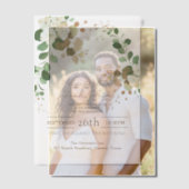 Invitations En Vélin Mariage botanique rustique d'automne à l'eucalyptu (Décalage (Couple))