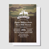Invitations En Vélin Mariage Camouflage Occidental Rustique la Chasse e (Compenser)